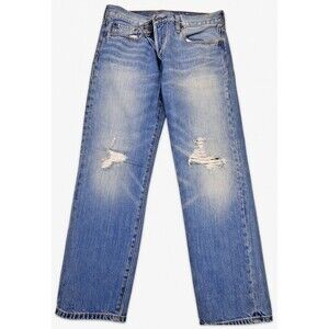 Levi’s 501 CT Jeans Women 30x32 Light Wash Distressed Tapered Denim